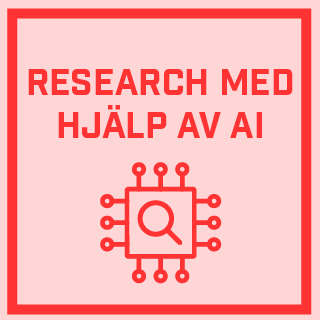 Logotyp Research med hjälp av AI.